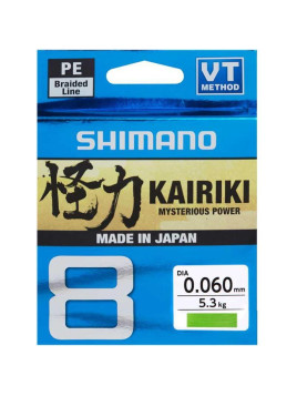 Tresse Shimano KAIRIKI Sx8 Verte