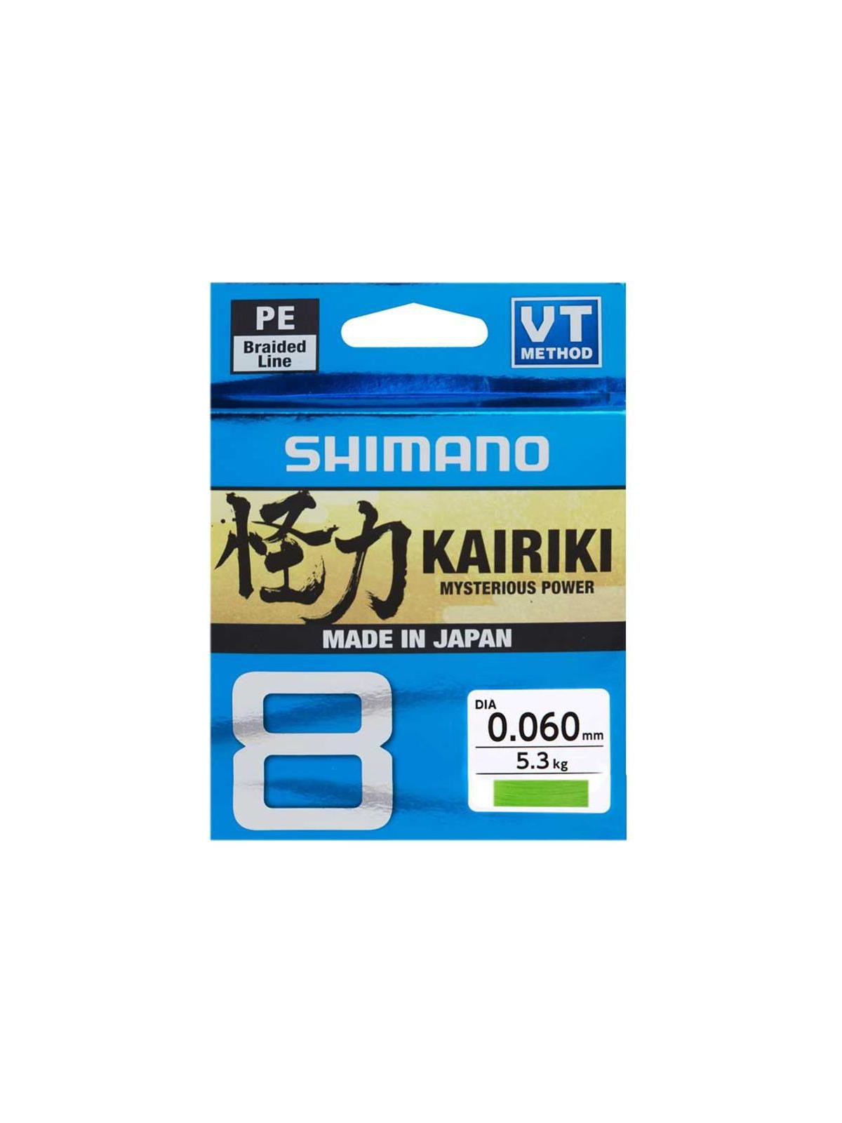 Tresse Shimano KAIRIKI Sx8 Verte