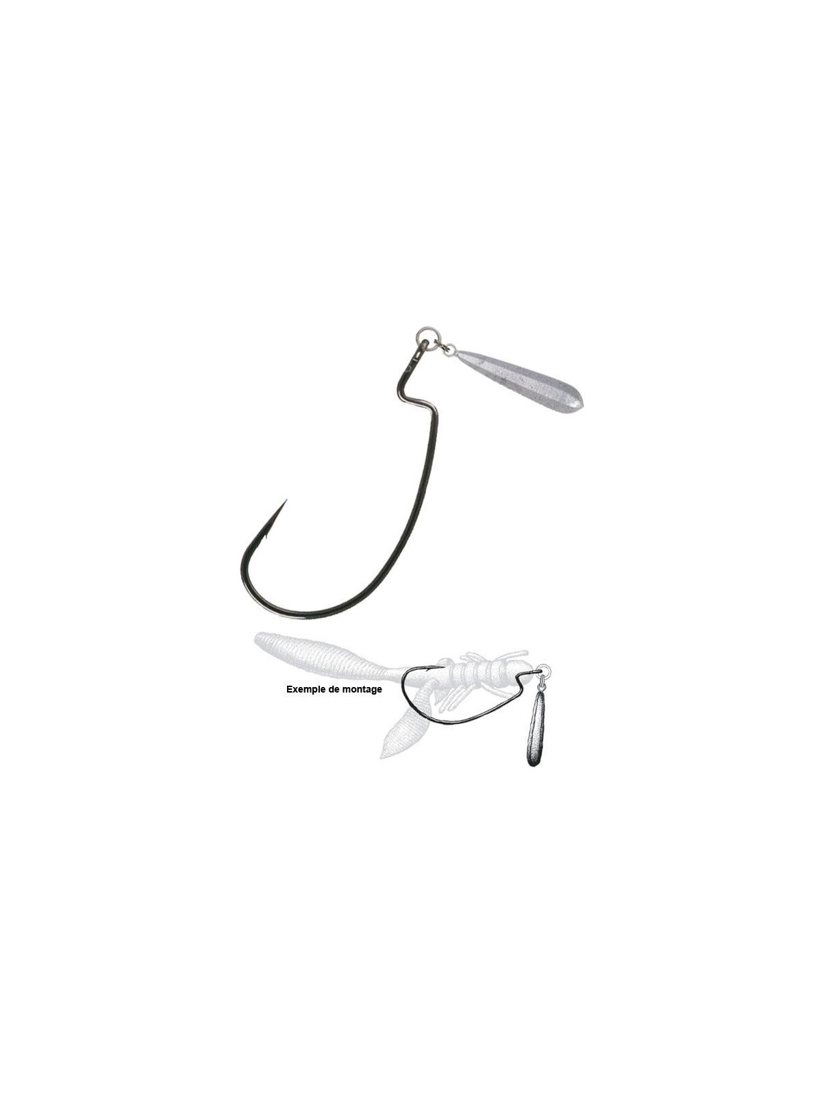 Hameçon Texan Owner Jig Rig Lead Sinker